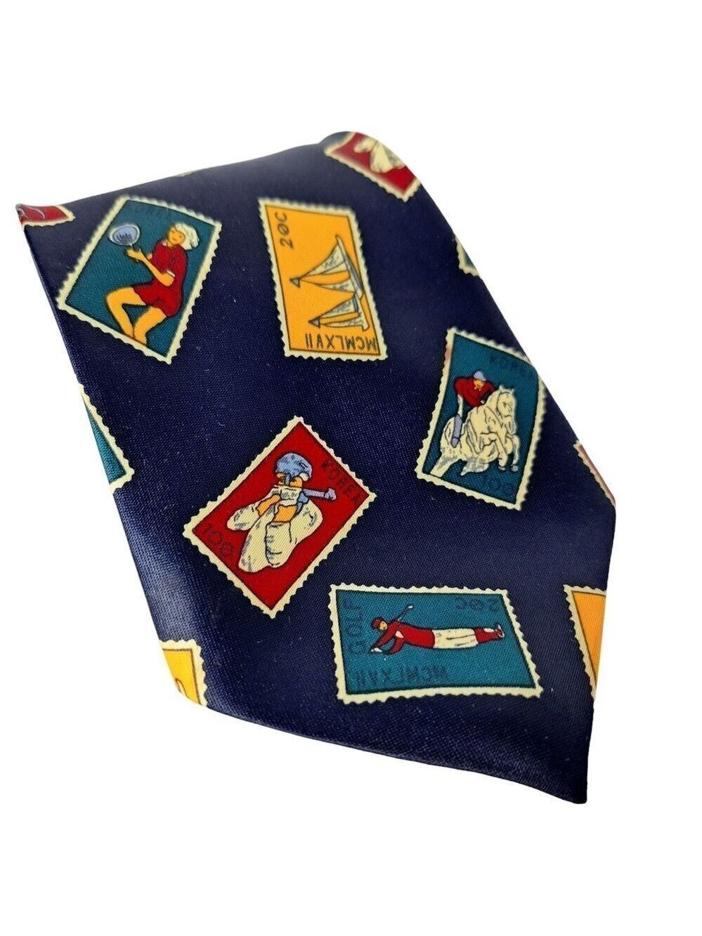 Mercedes Polo Sailing Horses Novelty Necktie
